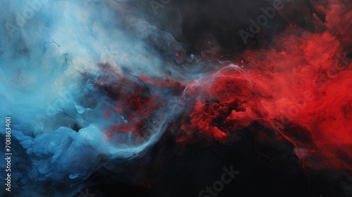 fiery lava meets oceanic depths. a vivid red and blue abstract texture. perfect for dramatic backgrounds, creative art projects, and bold design elements