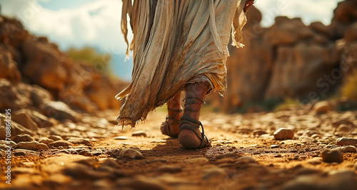 Jesus Walking on the Wild Road