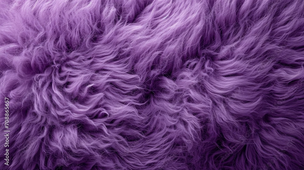 Sheep purple fur close-up texture top view