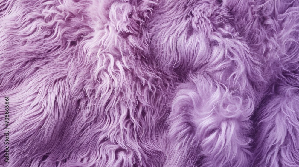 Sheep purple fur close-up texture top view Sheep purple fur close-up texture top view