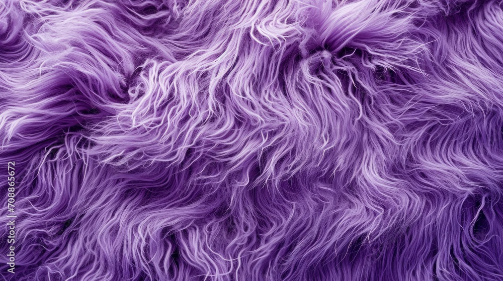 Sheep purple fur close-up texture top view Sheep purple fur close-up texture top view