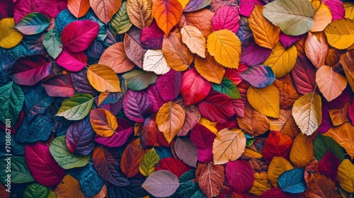Abstract bright autumn leaf background