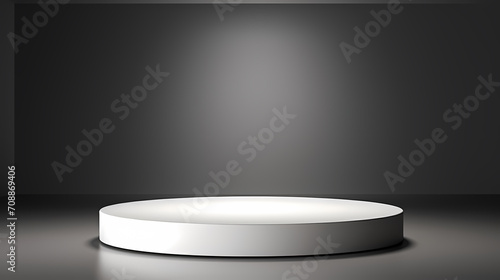 Modern round product advertising podium, booth, stage, product background, promotional event background © Derby