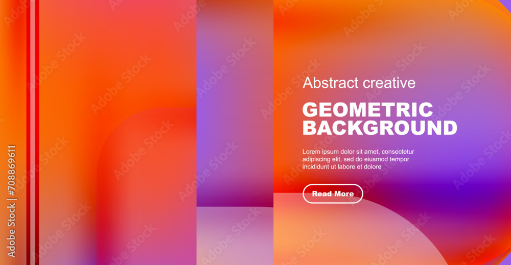 Fototapeta premium Minimal geometric vector abstract background