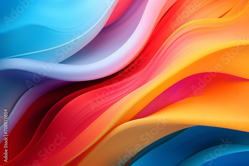 A colorful swirls of curves abstract background