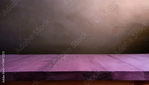Wooden Whispers: Empty Table on Subtle Blur
