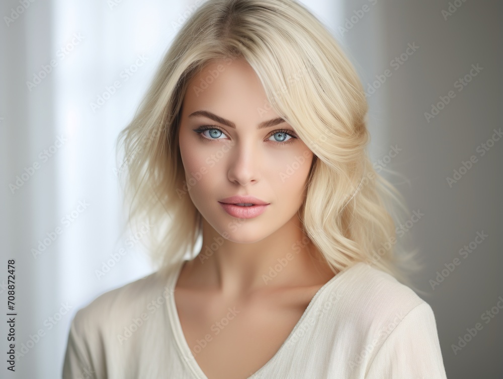 Portrait of a beautiful blonde woman Portrait of a beautiful blonde woman