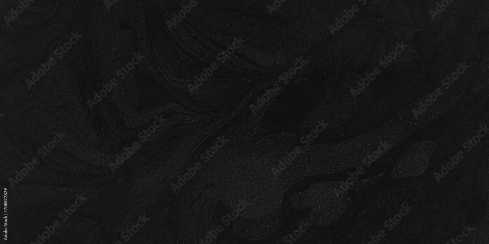 Fototapeta premium Grunge dark black blackboard and chalkboard rough background. Panorama dark grey black slate background or texture. Vector black concrete texture. Stone wall background.