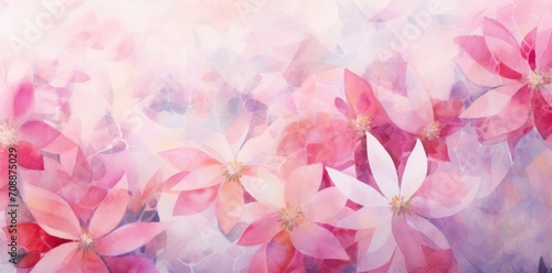 pink and white flowers background valentines