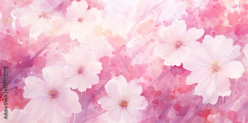 pink and white flowers background valentines