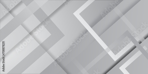 Abstract grey square line background. Abstract grey and white geometric shape overlap layers on background. Modern grey vector abstract graphic design Banner Pattern background web template. photo