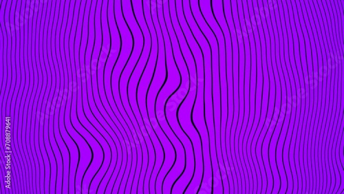 Vibrant purple background with thin wavy lines, simple design, flat style.