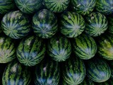 melons in a market