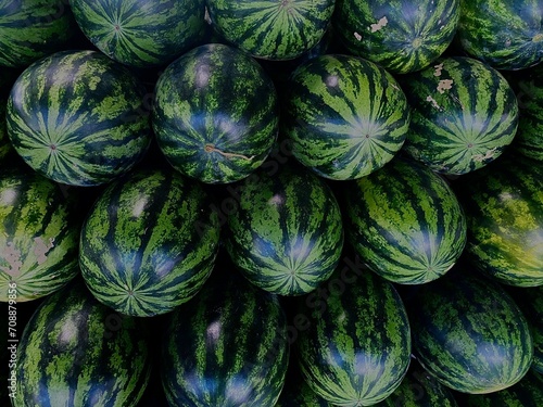 melons in a market