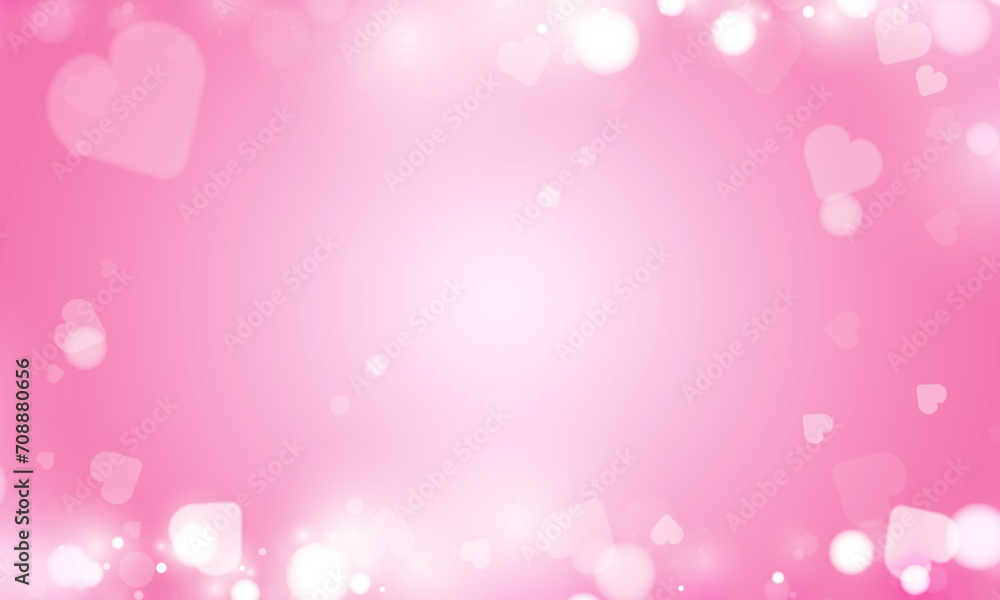 Happy Valentine's day card hearts vector background