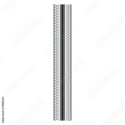 Sample of car tire pattern on white background