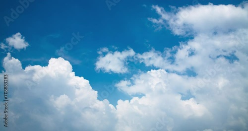 Wallpaper Mural Timelapse of storm clouds forming in the blue sky Torontodigital.ca