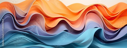 abstract pastel colorful waves background