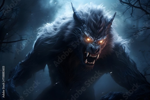 Werewolf with shinning eyes