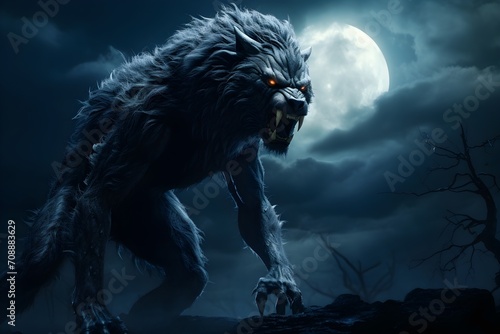 Werewolf at night