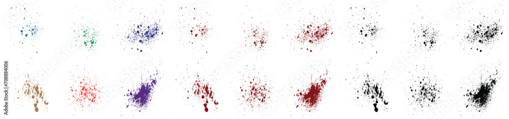 Vector collection of droplet distressed brush stroke black, green, red, purple, blue, pink color grunge red blood background Vector collection of droplet distressed brush stroke black, green, red, purple, blue, pink color grunge red blood background