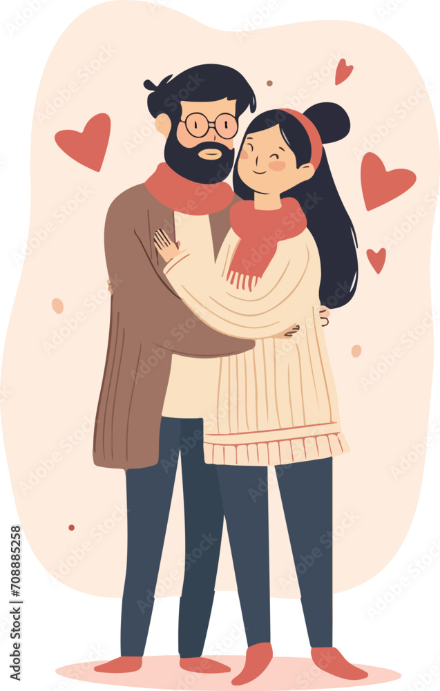vector illustration with a couple of love. happy valentines day. happy valentines day concept. romantic date. vector illustration. isolated flat style. vector illustration with a couple of love. happy valentines day. happy valentines day concept. romantic date. vector illustration. isolated flat style.