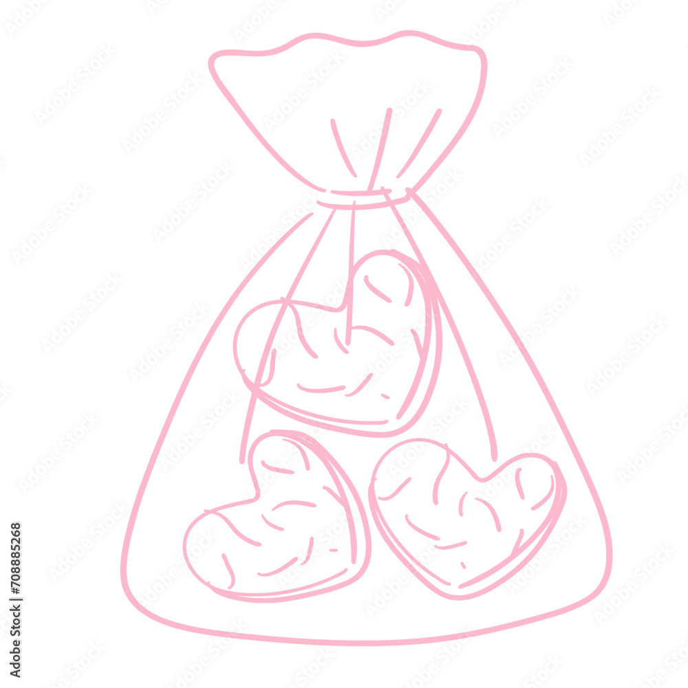 valentine_heart cookies_doodle_vector files