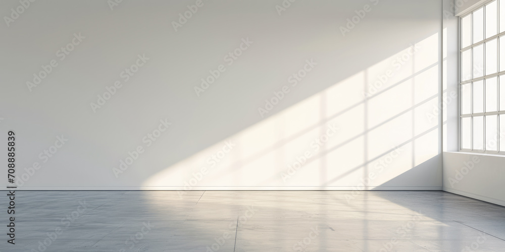 Fototapeta premium Minimalist modern interior in bright colors