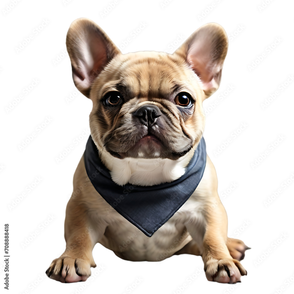 French Bulldog isolated on transparent or white background