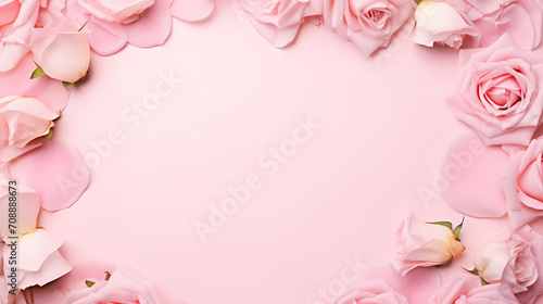 Beautiful pink rose bouquet flowers background, symbol of Valentine's Day, wedding, love