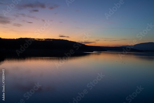 sunset over the lake © DIMITAR