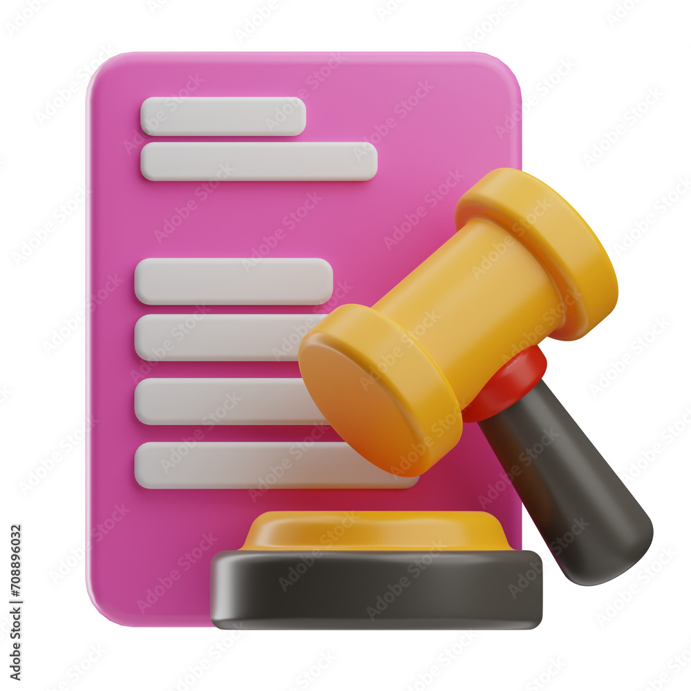 Activism Object Judicial 3D Illustration Activism Object Judicial 3D Illustration