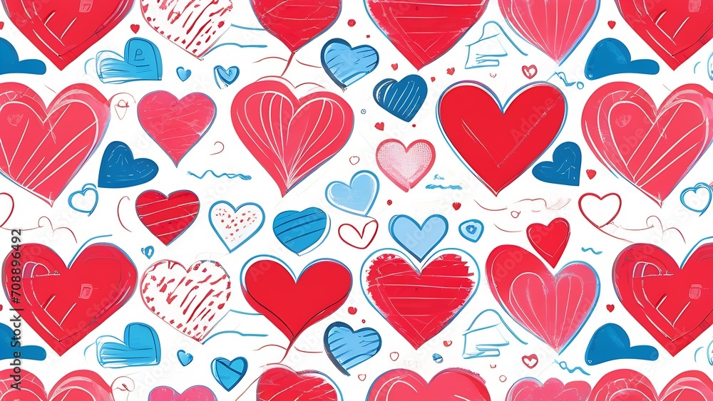 seamless pattern with hearts. Valentine's Day. small icons of hearts, flowers, gifts. set of elements for the holiday. card with place for text.
seamless pattern with hearts. Valentine's Day. small icons of hearts, flowers, gifts. set of elements for the holiday. card with place for text.