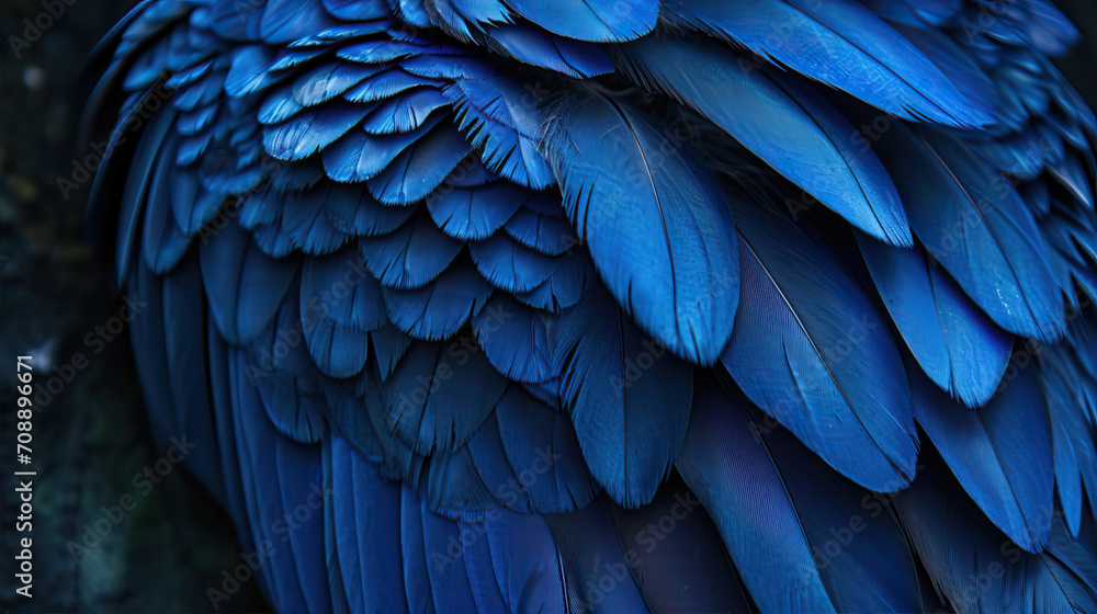 Obraz premium blue feather