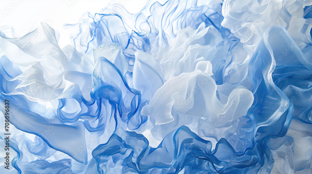 Abstract blue and white background with fabric folds
Abstract blue and white background with fabric folds