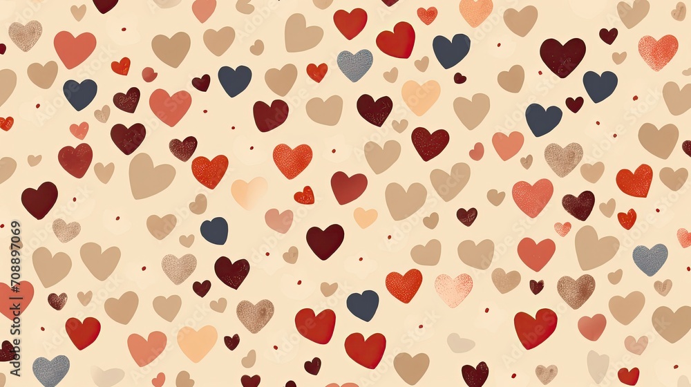 seamless vector texture with hand drawn hearts seamless vector texture with hand drawn hearts