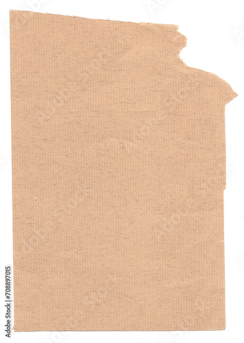 brown paper on white background