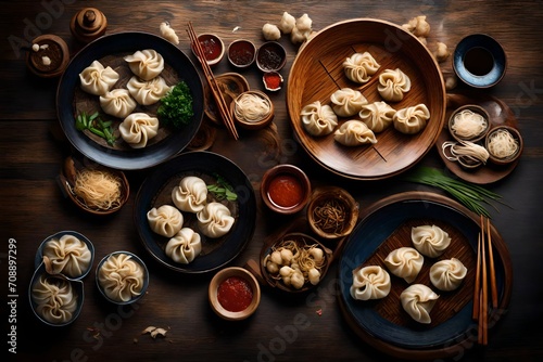  the texture and detail of these succulent dumplings, evoking a sense of authenticity and flavor