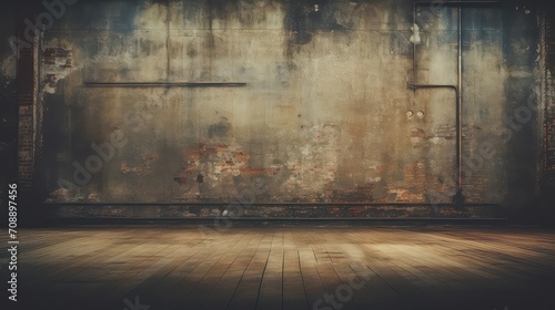industrial interior grunge background illustration rustic aged, weathered retro, urban decayed industrial interior grunge background