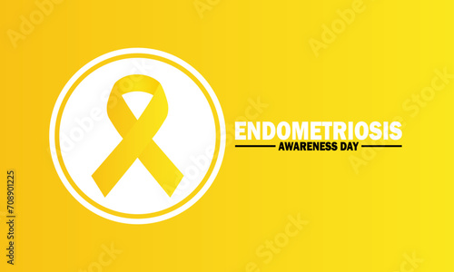 Endometriosis Awareness Day Vector Illustration. Suitable for greeting card, poster and banner.