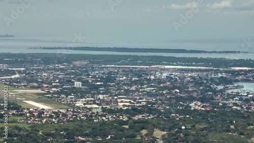 Buildings and residential area in Zamboanga City, Philippines. photo