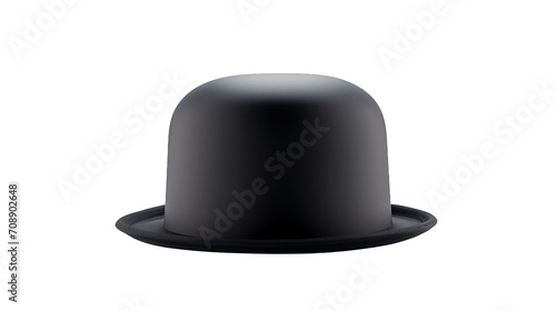 Bowler Hat Isolated on Transparent Background. Generative Ai