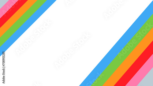 Abstract stripes colors diagonal pattern vector overlay layer on white background.