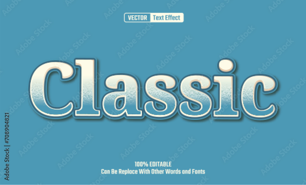 Classic Editable Vector Text Effect. Classic Editable Vector Text Effect.