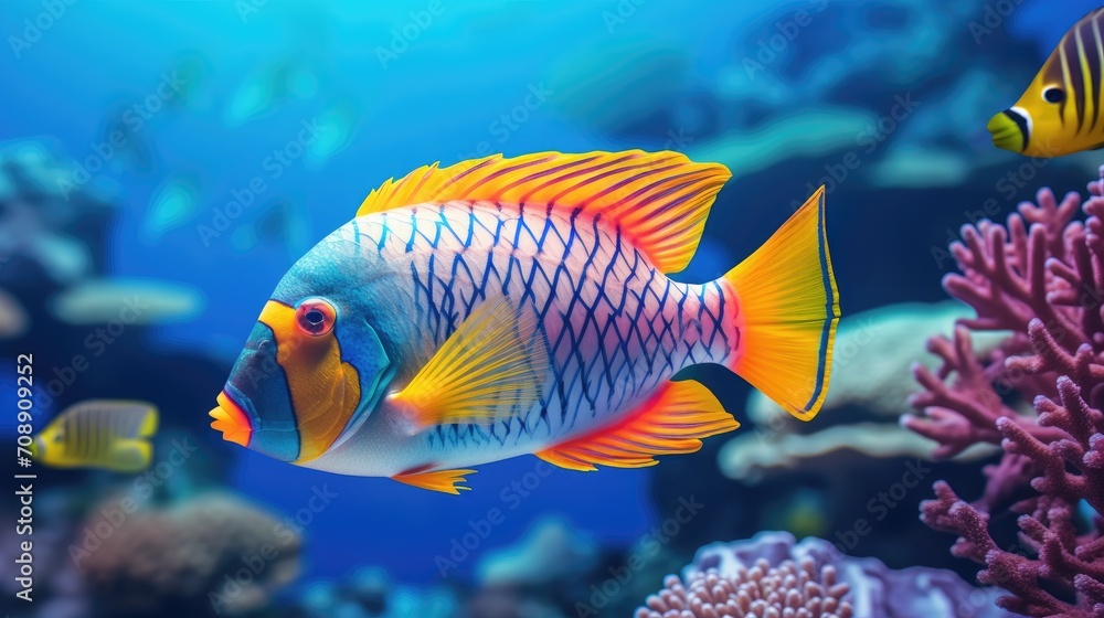 Tropical sea fish.. Generative AI