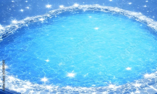 Shiny round blue pool © SONG2