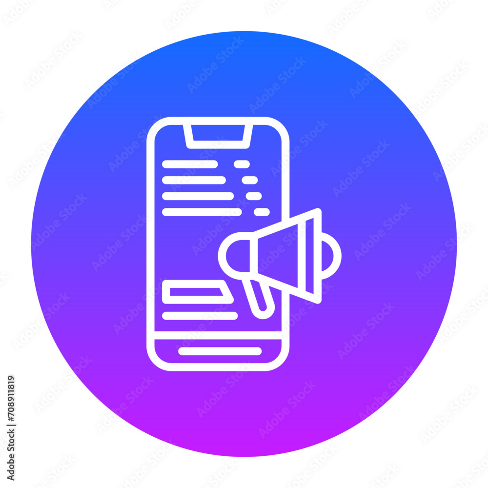 Mobile Marketing Icon Mobile Marketing Icon