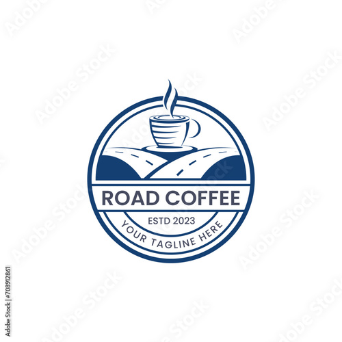 Street coffee logo vector. Simple and minimalist. Suitable for any business, especially related to coffee logo