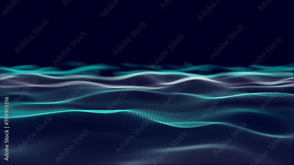 digital cyberpac particles wave animated 4k digital cyberpac particles wave animated 4k