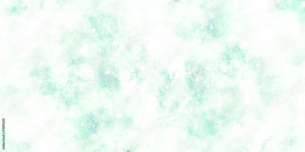 White green watercolor background. Abstract space background. Abstract grunge texture. Green watercolor painting.